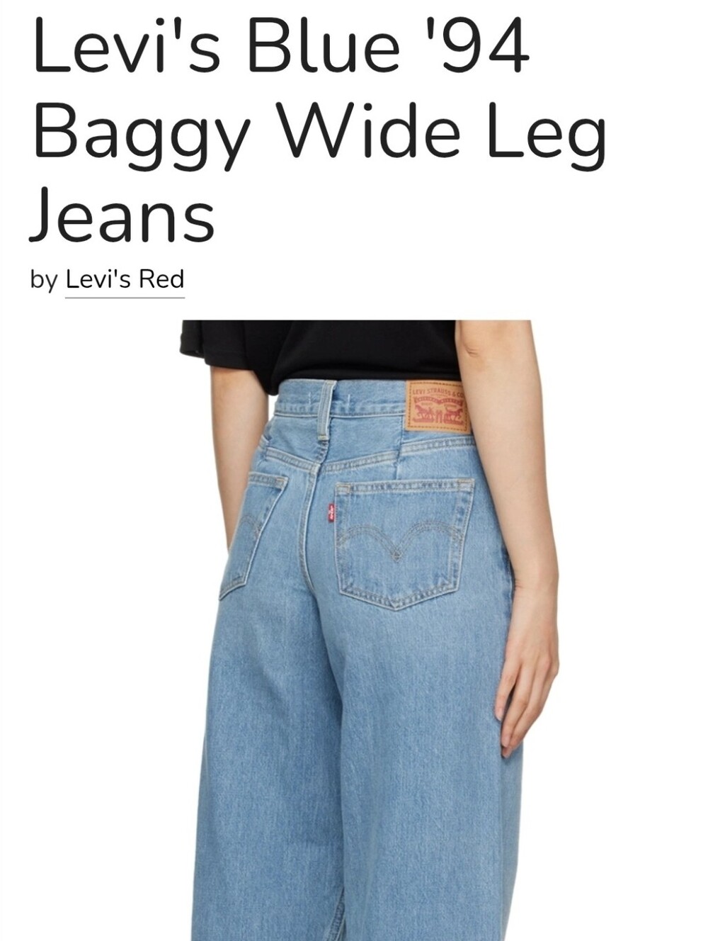 Levi's Baggy Wide Leg